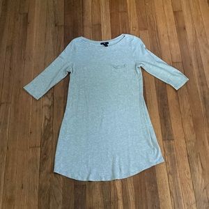 medium length | tight fit | Gray dress